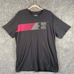 Under Armour UA Tee Black HeatGear Short Sleeve T-Shirt Size XXL